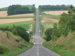 ジェットコースターの道 美馬牛側からの眺め